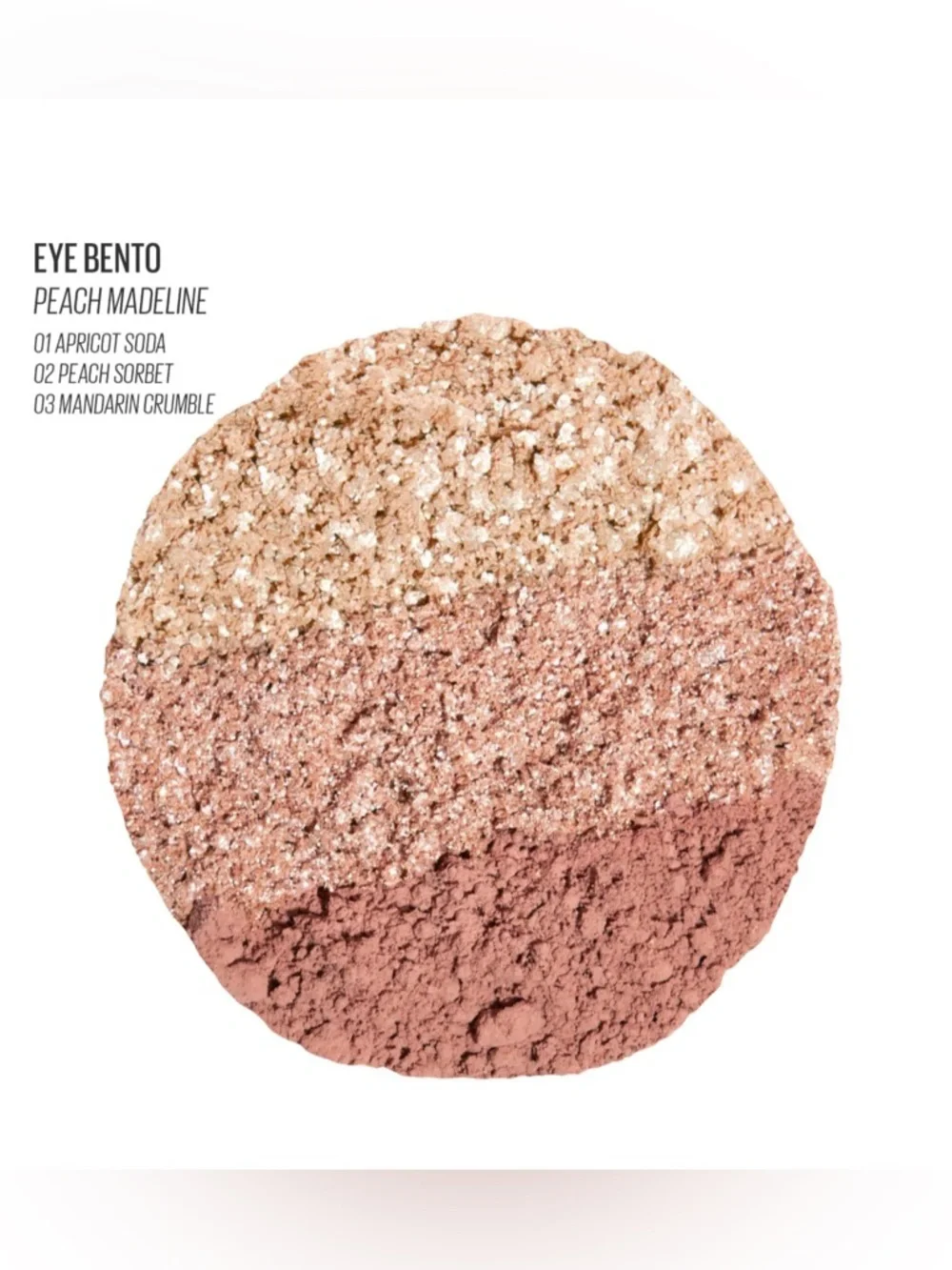 KAJA NWT Beauty Bento Stacked Eyeshadow Trio, (16) Peach Madeline